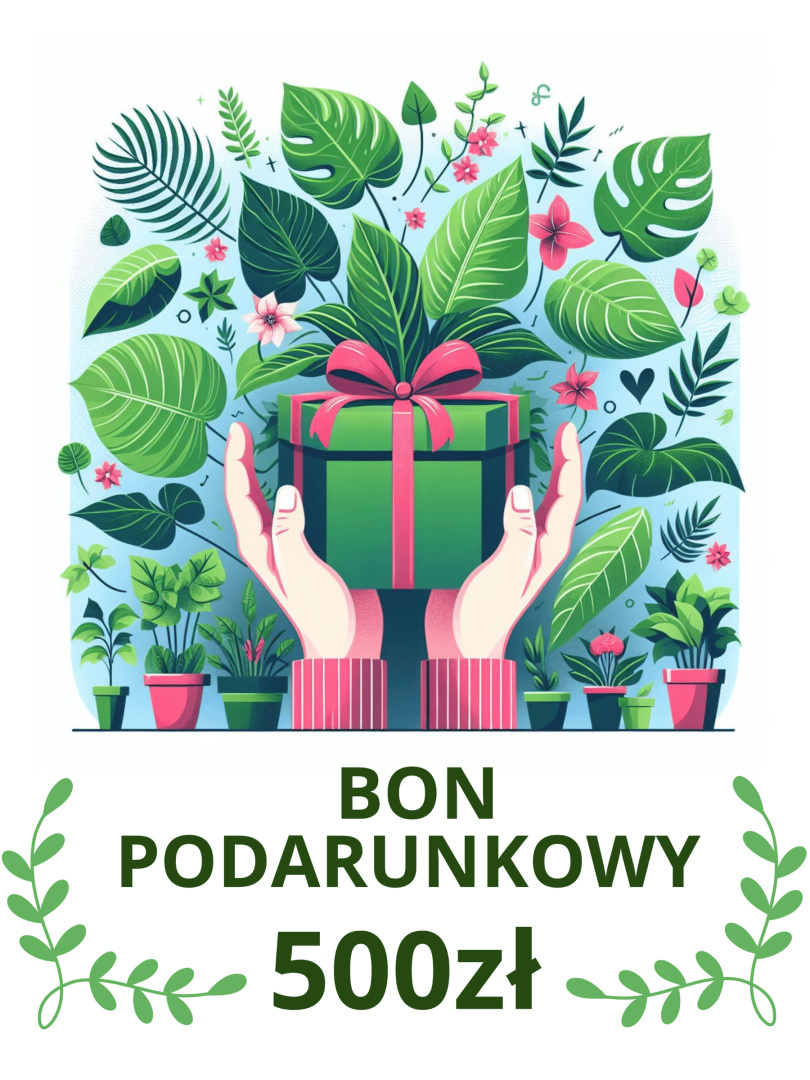 Bon Podarunkowy Wersja elektroniczna 500zł Rośliny